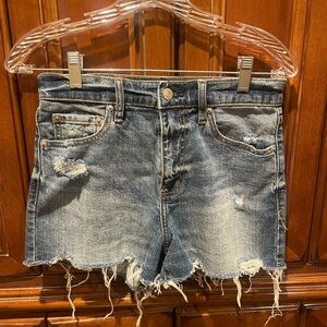 Distressed Jean Shorts